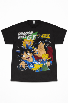 לצפייה במוצר חולצת טי Dragon Ball GT – Saiyan Heroes Graphic